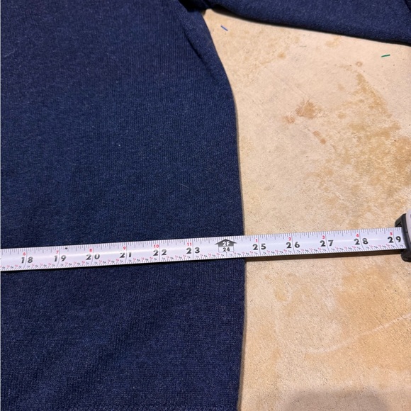 NICE John Nordstrom 100% Pure Cashmere Blue V-Neck Sweater Men’s XXL Pullover - Picture 4 of 4